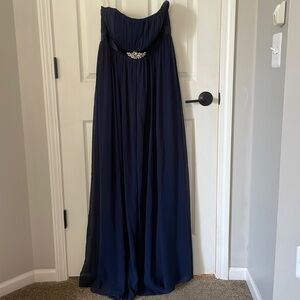 Bari Jay formal navy strapless